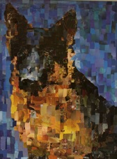 Blue German Shepherd-1, 30x40 '10
