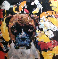 Bernese Mountain Dog, 30x40'10